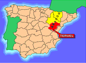 mapa espana turismo rural